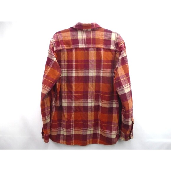 Carhartt Men’s Size Large Slim Fit Hubbard Flannel Shirt 100% Cotton 10087-B0R - Picture 8 of 9
